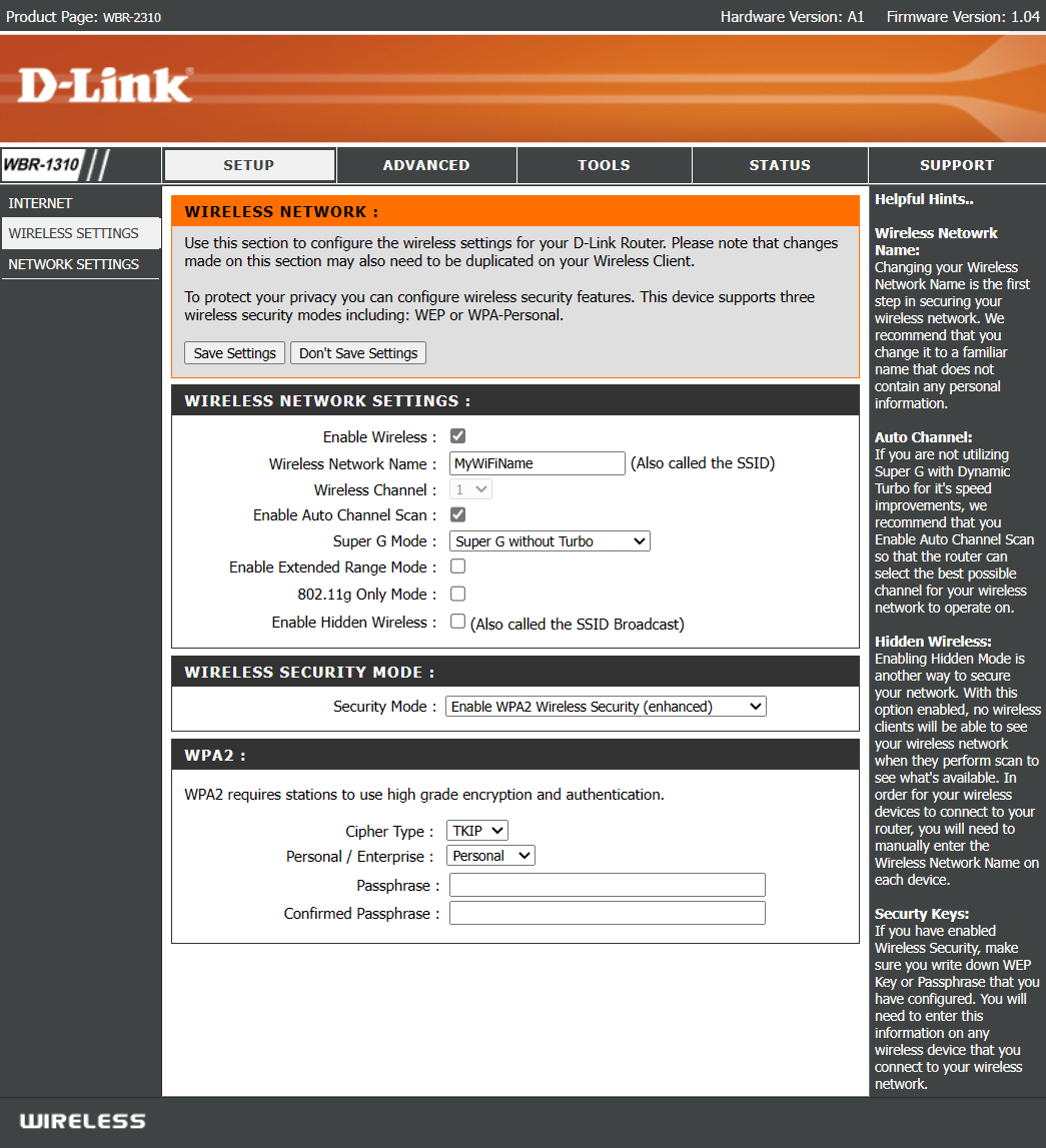 Dlink Wifi